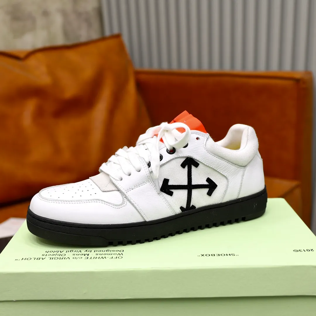 Men's shoes: 462💰💶【off-white】👫 Original one-to-one replica, high-end quality🥳The latest model has not been listed on the official website yet, the top version. Fabric: Imported original leather splicing Lining: Imported breathable mesh Outsole: Original rubber soft, light and wear-resistant Outsole Male 38-44 (customized for 45 and 46)